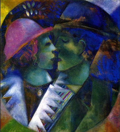 Green Lovers Marc Chagall